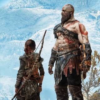 4k Kratos phone wallpaper