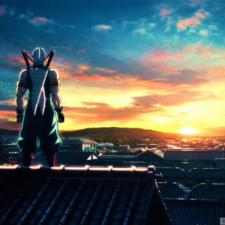 Demon Slayer scenery 4k wallpaper