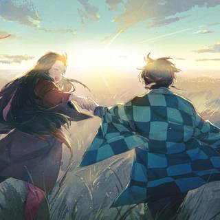 Demon Slayer landscape 4k wallpaper