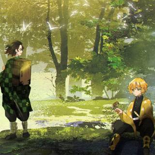 Demon Slayer landscape 4k wallpaper