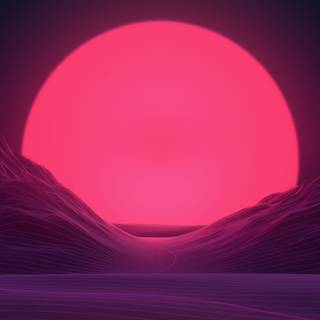 Pink moon 4k wallpaper