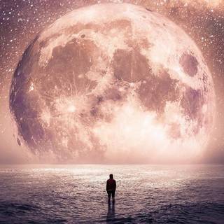 4k PC moon wallpaper