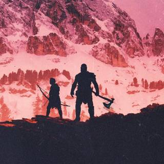 4k Kratos phone wallpaper