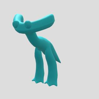 Cyan Rainbow Friends wallpaper