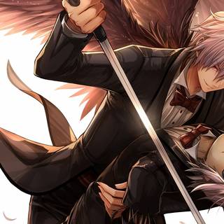 Cute anime demon boy wallpaper