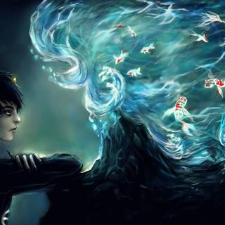 Cute anime demon boy wallpaper