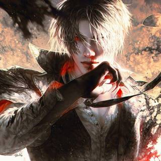 Cute anime demon boy wallpaper