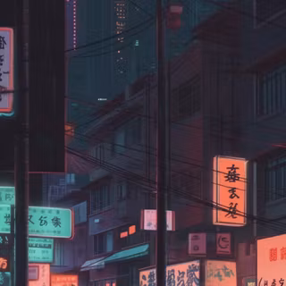Tokyo city aesthetic street wallpaper