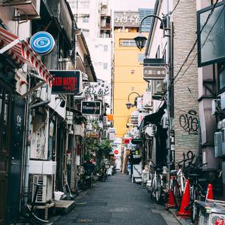 Tokyo city aesthetic street wallpaper