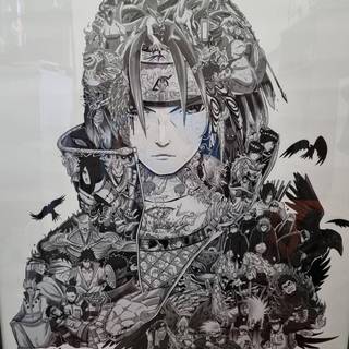 Itachi drawing wallpaper