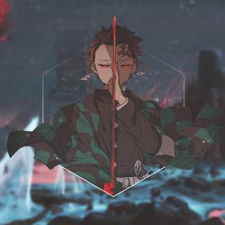 Demon Slayer dark 4k wallpaper