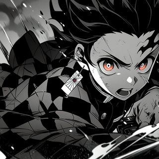 Tanjiro black wallpaper