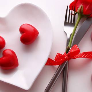 Red love 4k wallpaper