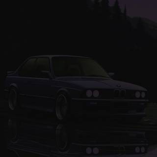 BMW E30 purpule wallpaper