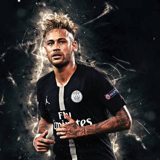 Neymar black desktop wallpaper