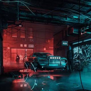 Cyberpunk Android 4k wallpaper