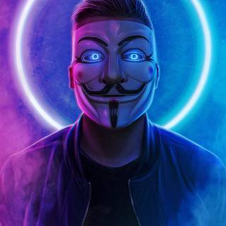 Anonymous phone 4k wallpaper