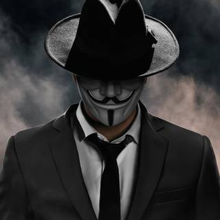 Anonymous phone 4k wallpaper