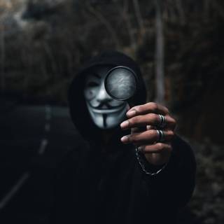 Anonymous phone 4k wallpaper