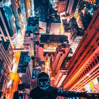 Anonymous phone 4k wallpaper