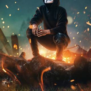 Anonymous phone 4k wallpaper