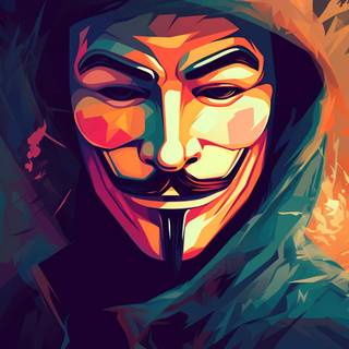 Anonymous phone 4k wallpaper