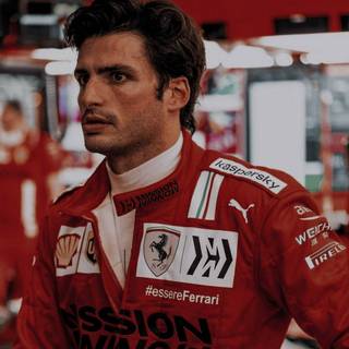 Carlos Sainz iPhone wallpaper