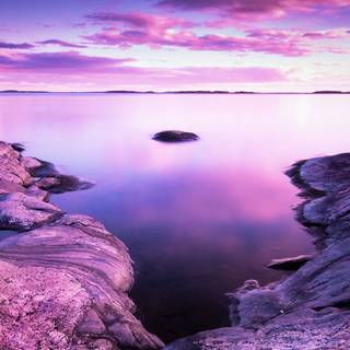 Purple landscape 4k wallpaper