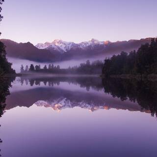 Purple landscape 4k wallpaper