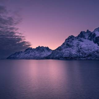 Purple landscape 4k wallpaper