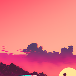 4k car sunset wallpaper