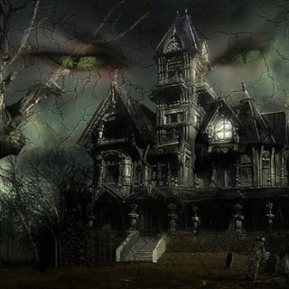 Creepy autumn desktop wallpaper