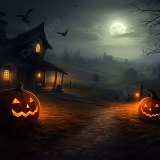 Creepy autumn desktop wallpaper