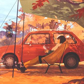 Fall anime 4k wallpaper