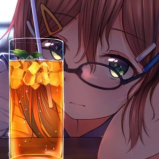 Cute girl anime 4k wallpaper