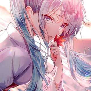 Cute girl anime phone wallpaper