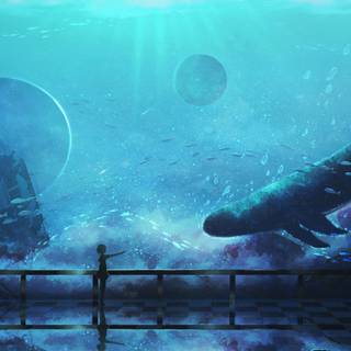 Ocean anime 4k wallpaper