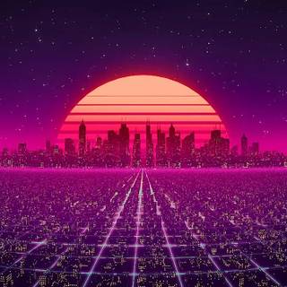 Cyber city computer wallpaper