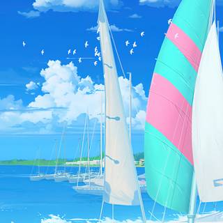 Ocean anime 4k wallpaper