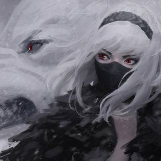 Wolf PC 4k wallpaper