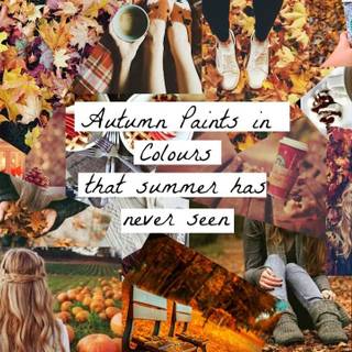 Desktop autumn collage wallpaper