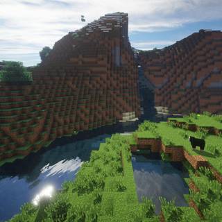 Minecraft house 4k wallpaper