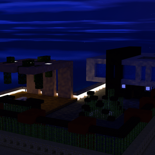 Minecraft house 4k wallpaper