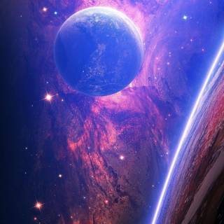 Space 4k vertical wallpaper