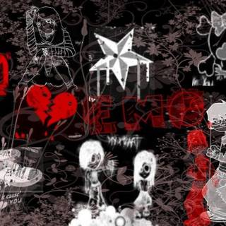 Red emo wallpaper