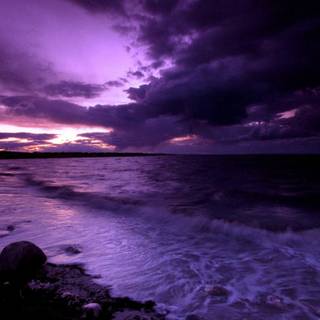 Dark purple PC wallpaper