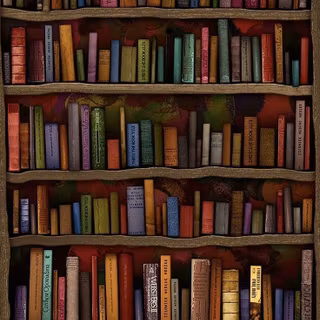 iPhone bookshelf wallpaper