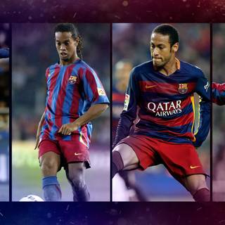 Neymar and Ronaldinho wallpaper