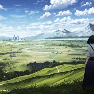 4k cartoon nature wallpaper