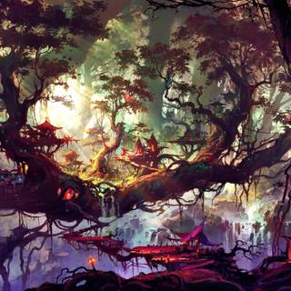 4k animated forest wallpaper